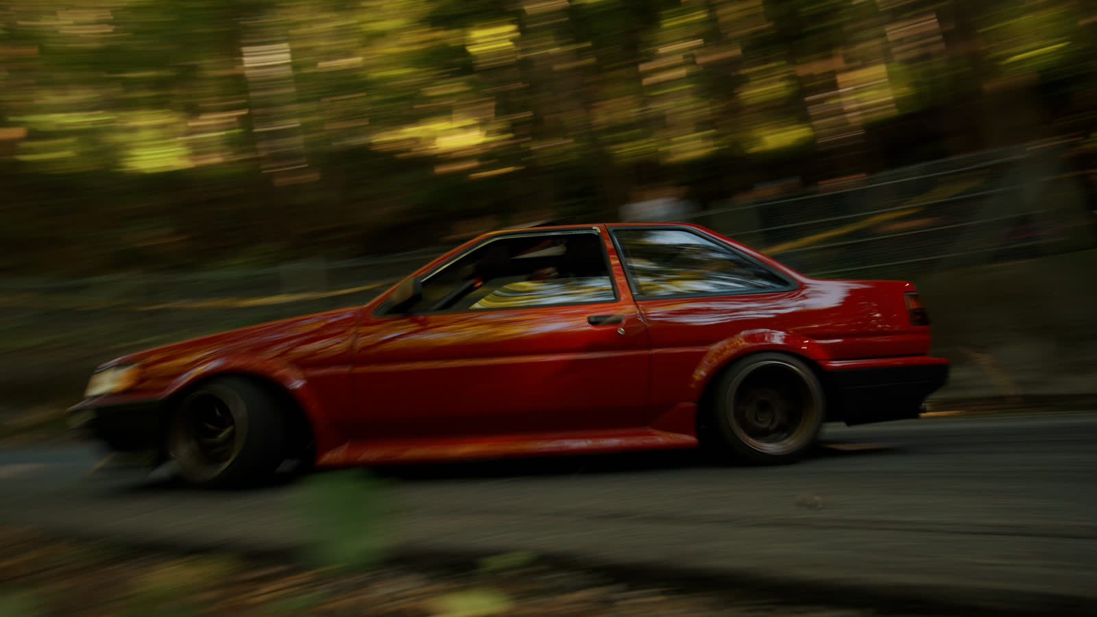 Red AE86 Corolla Levin