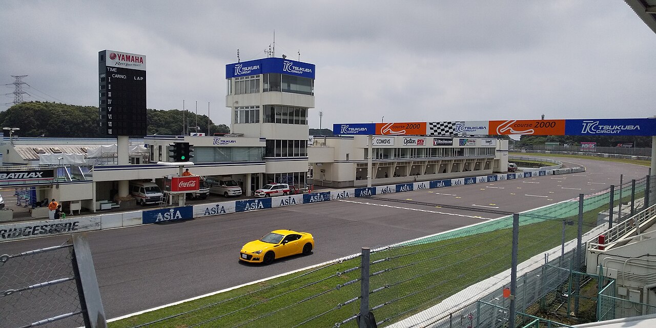 Aerial view of Tsukuba Circuit